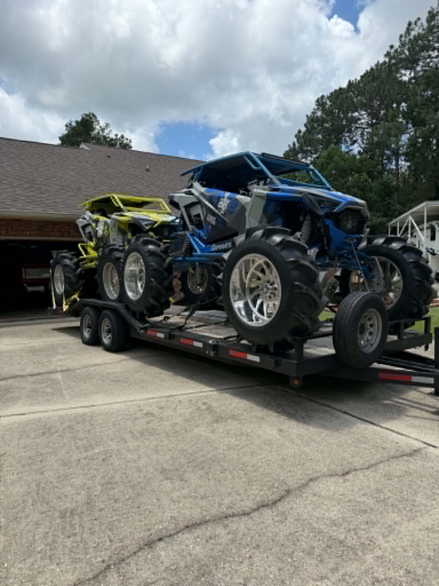 Custom builds loaded up for a ride day